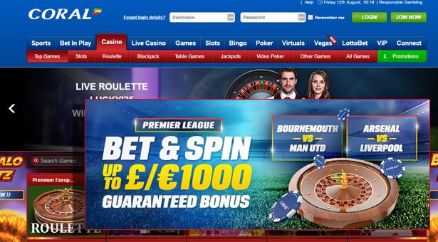 Coral’s Bet and Spin Premier League Promotion