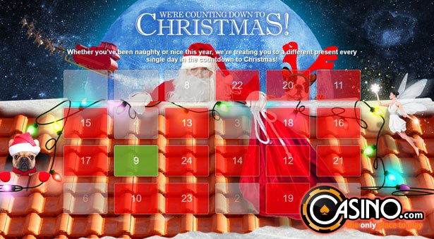 Christmas Countdown Filled with Prizes at Casino.com