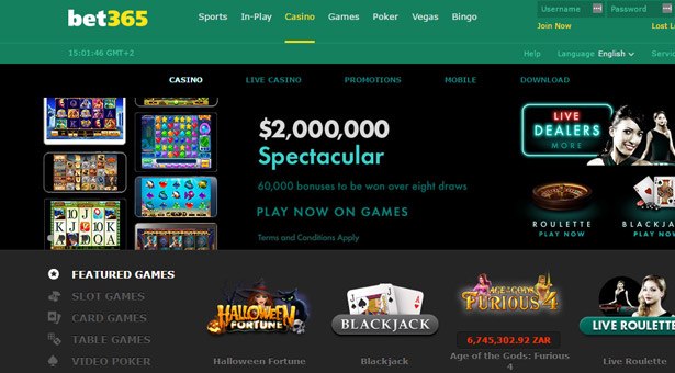 Play the $2,000,000 Spectacular at Bet365 Casino