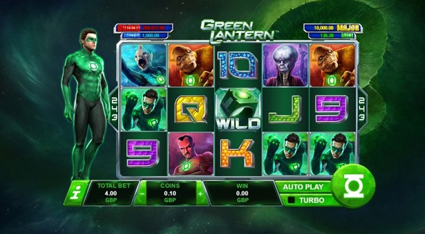 Play the Green Lantern Slot Game from Playtech