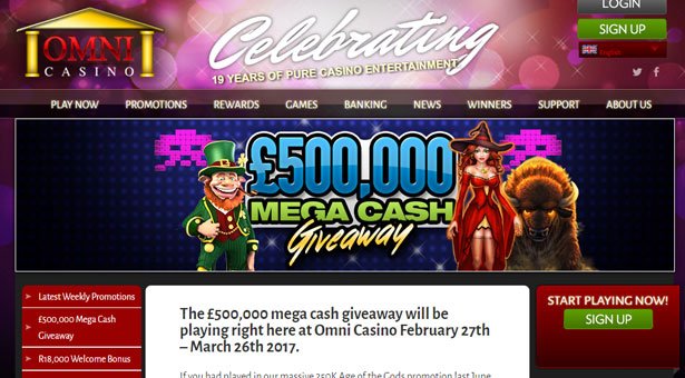 £500,000 Mega Cash Giveaway at Omni Casino